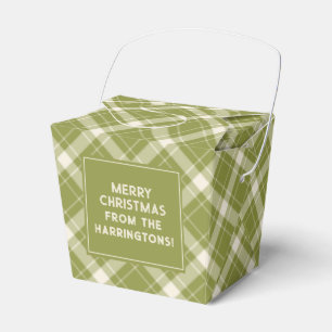 Caja Para Regalos Personalizado Texto revestido / Tartán Patrón