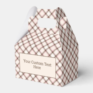 Caja Para Regalos Personalizado Texto revestido / Tartán Patrón