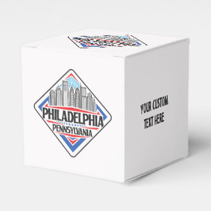 Caja Para Regalos Personalizado Textos Filadelfia Pennsylvania