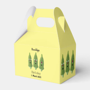 Caja Para Regalos Personalizado vegetal de okra cantante