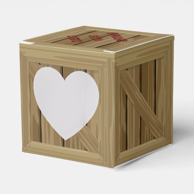 Caja Para Regalos Personalizado Wood Crate (Anverso)