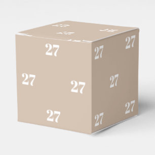 Caja Para Regalos Personalizar con carta blanca inicial Número de r
