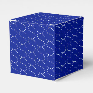 Caja Para Regalos Personalizar con inicial, carta blanca, azul cobal