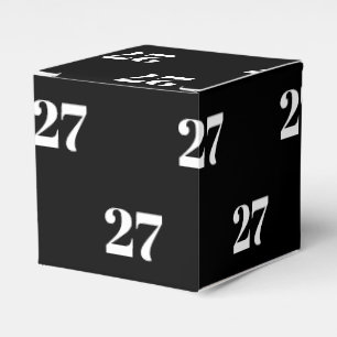 Caja Para Regalos Personalizar con letra blanca inicial Número de r
