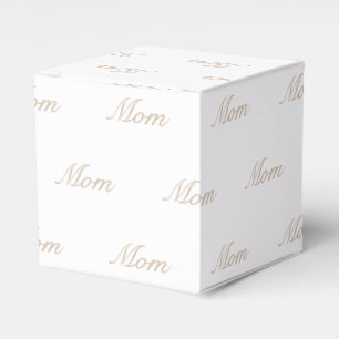 Caja Para Regalos Personalizar con monograma inicial beige tanque bl