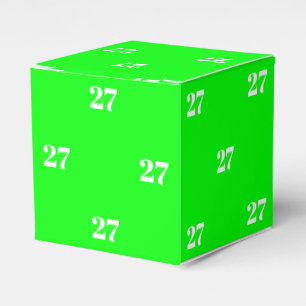 Caja Para Regalos Personalizar con número blanco inicial regalo ver
