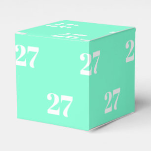 Caja Para Regalos Personalizar con número de letra blanca inicial c