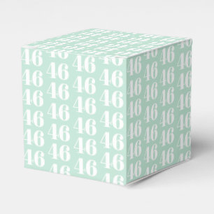 Caja Para Regalos Personalizar con número, primer monograma marino