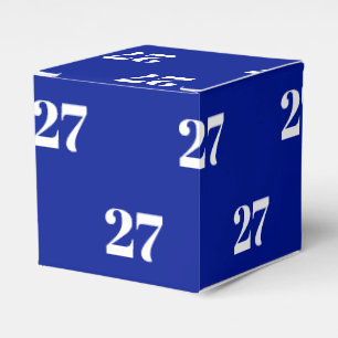 Caja Para Regalos Personalizar con regalo inicial, azul cobalto núm