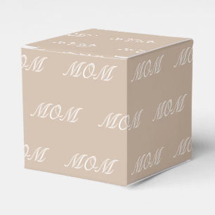 Caja Para Regalos Personalizar con regalo inicial de beige monograma