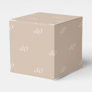 Caja Para Regalos Personalizar con regalo inicial de beige monograma