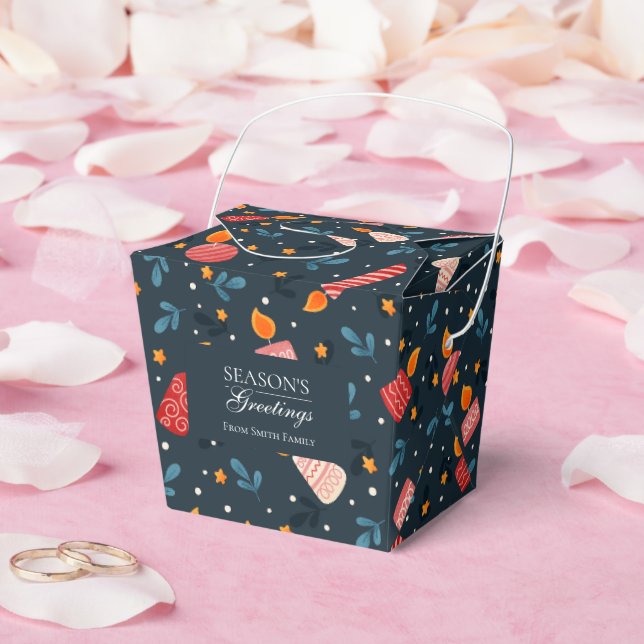 Caja Para Regalos Personalize dark Festive mixed Candles Holiday Box (Boda)