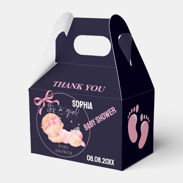 Caja Para Regalos Personalized Cute Baby Shower  Favor Boxes (Front Side)