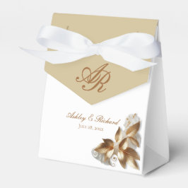 Caja Para Regalos Personalized Gold Botanical Wedding