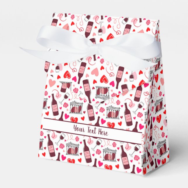 Caja Para Regalos Personalized Love Potion Wine Seamless Pattern (Front Side)