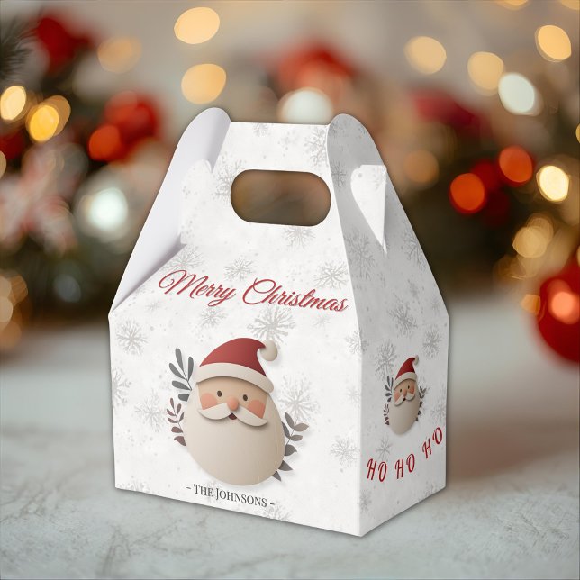 Caja Para Regalos Personalized Santa Christmas – Holiday Favor Box (Subido por el creador)
