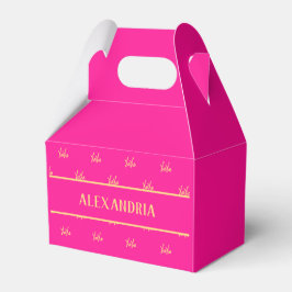 Caja Para Regalos Personalized XOXO Hot Pink Valentine’s Day