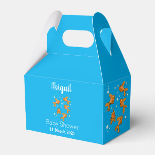 Caja Para Regalos Pescado de oro naranja lindo en el ilustracion per