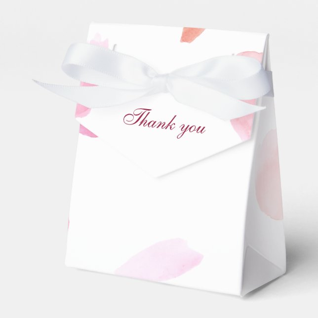 Caja Para Regalos Petales de Rosa románticos (Front Side)