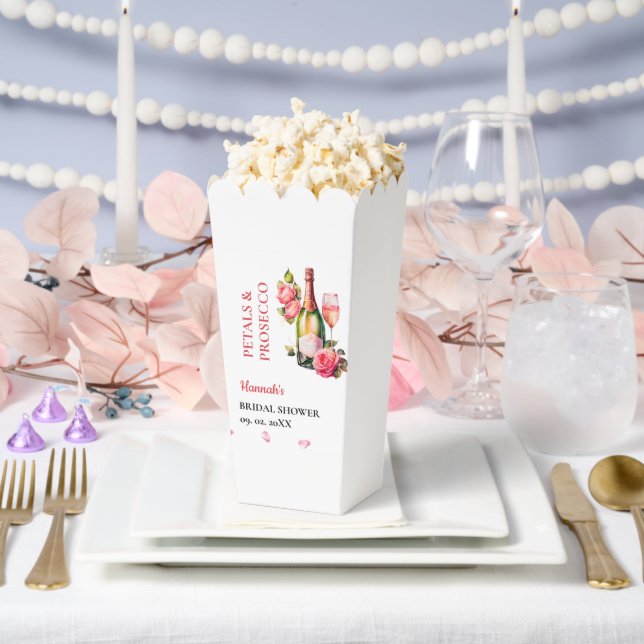 Caja Para Regalos Petales Y Fiesta De Ducha Bridal Prosecco (Boda)
