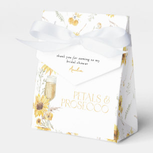 Caja Para Regalos Petales y Prosecco Boho Ducha Nodal Gracias