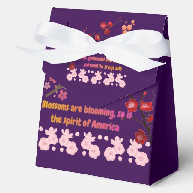 Caja Para Regalos Petals in Pink Harmony dark purple (Anverso)