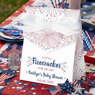 Caja Para Regalos ¡Petardo en camino! Baby Shower del 4 de julio