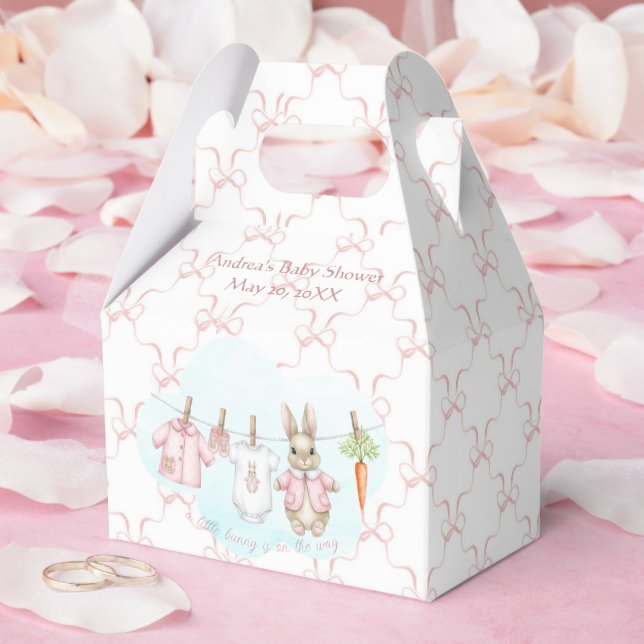 Caja Para Regalos Peter the Rabbit Girl Clothesline Baby Shower   (Boda)
