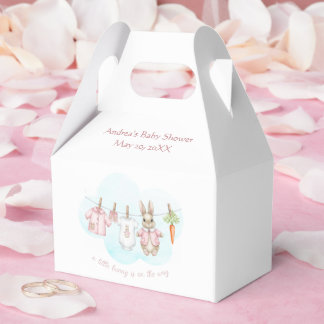 Caja Para Regalos Peter the Rabbit Girl Clothesline Baby Shower