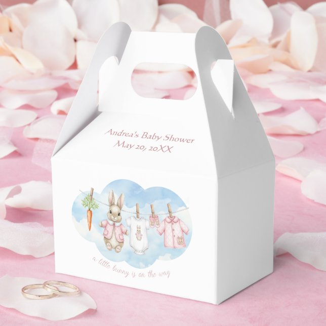 Caja Para Regalos Peter the Rabbit Girl Clothesline Baby Shower   (Boda)