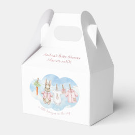 Caja Para Regalos Peter the Rabbit Girl Clothesline Baby Shower