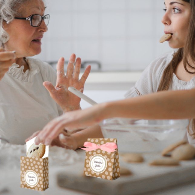 Caja Para Regalos Petite boîte de pâtisserie avec kraft et ruban (Subido por el creador)