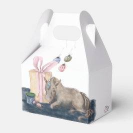 Caja Para Regalos Pferde- Geschenkbox- Weihnachtsmotiv mit Pferd