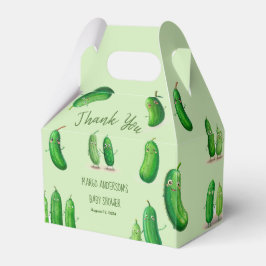Caja Para Regalos Pickles Cucumber Green Whimsical Baby Shower