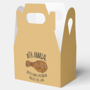Caja Para Regalos Picnic De Bidón De La Pierna De Pollo Frito De La 