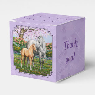 Caja Para Regalos Piel de caballo gris de manzana Mare Palomino Foal