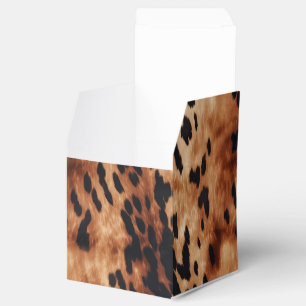 Caja Para Regalos Piel de vaca negro de ocre