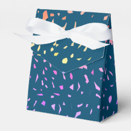 Caja Para Regalos Piezas rosadas de Terrazzo
