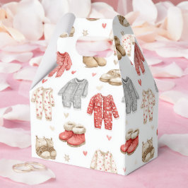 Caja Para Regalos Pijamas acogedores patrón boho baby shower