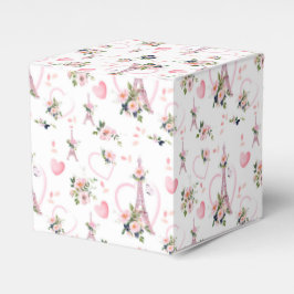 Caja Para Regalos Pillow rosa floral París