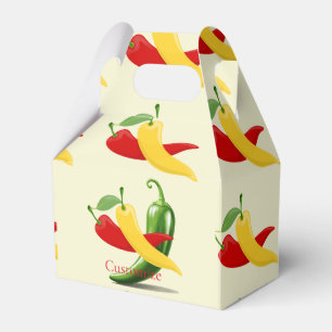 Caja Para Regalos Pimiento de chile verde amarillo rojo Thunder_Cove
