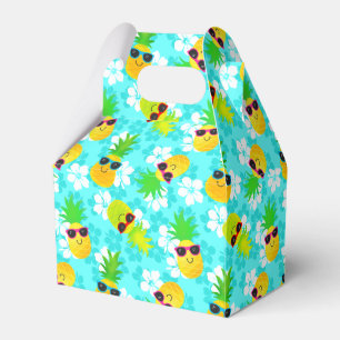 Caja Para Regalos Piñas tropicales del verano divertido