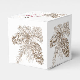 Caja Para Regalos Pine Cone Nature Wedding Favor Box