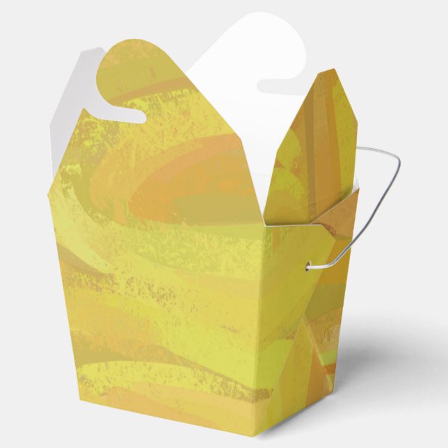 Caja Para Regalos Pineapple Yellow Swirl (Abierto)