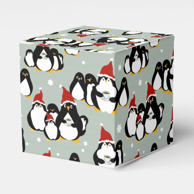 Caja Para Regalos Pingüino (Costado Anverso)