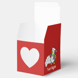 Caja Para Regalos Pingüino del navidad con agitar de las bolas de l