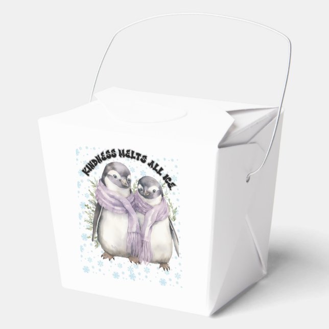 Caja Para Regalos Pingüino+Favor+Cajas+Ser+Amor+Fiesta+Suministros+I (Anverso)
