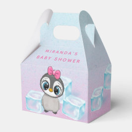 Caja Para Regalos Pingüino lindo con ojos grandes Hielo niña ducha
