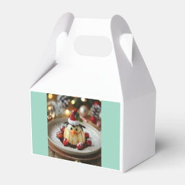 Caja Para Regalos Pingüino navidad