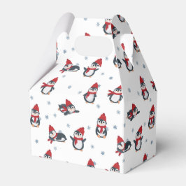Caja Para Regalos Pingüinos Cutos Aves de Invierno Animales Árticos